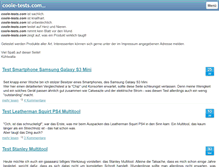 Tablet Screenshot of coole-tests.com